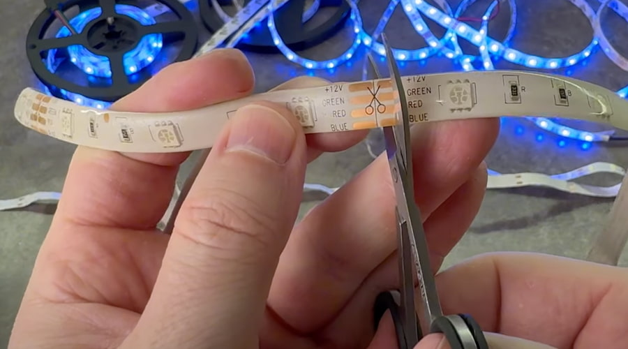 Zuschneiden von LED-Streifen