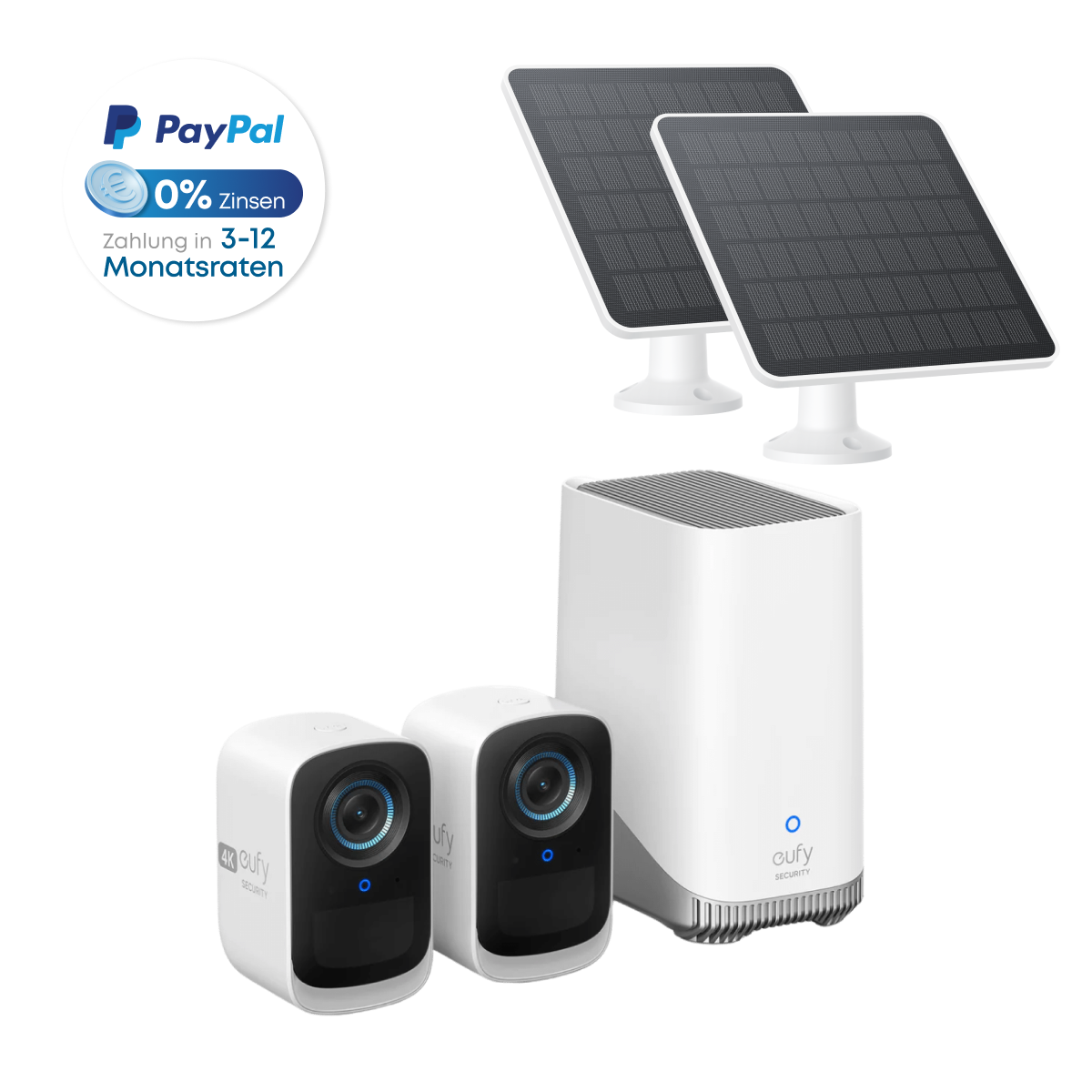 eufyCam S300 2-Kamera-Set + Solarpanel (3W)