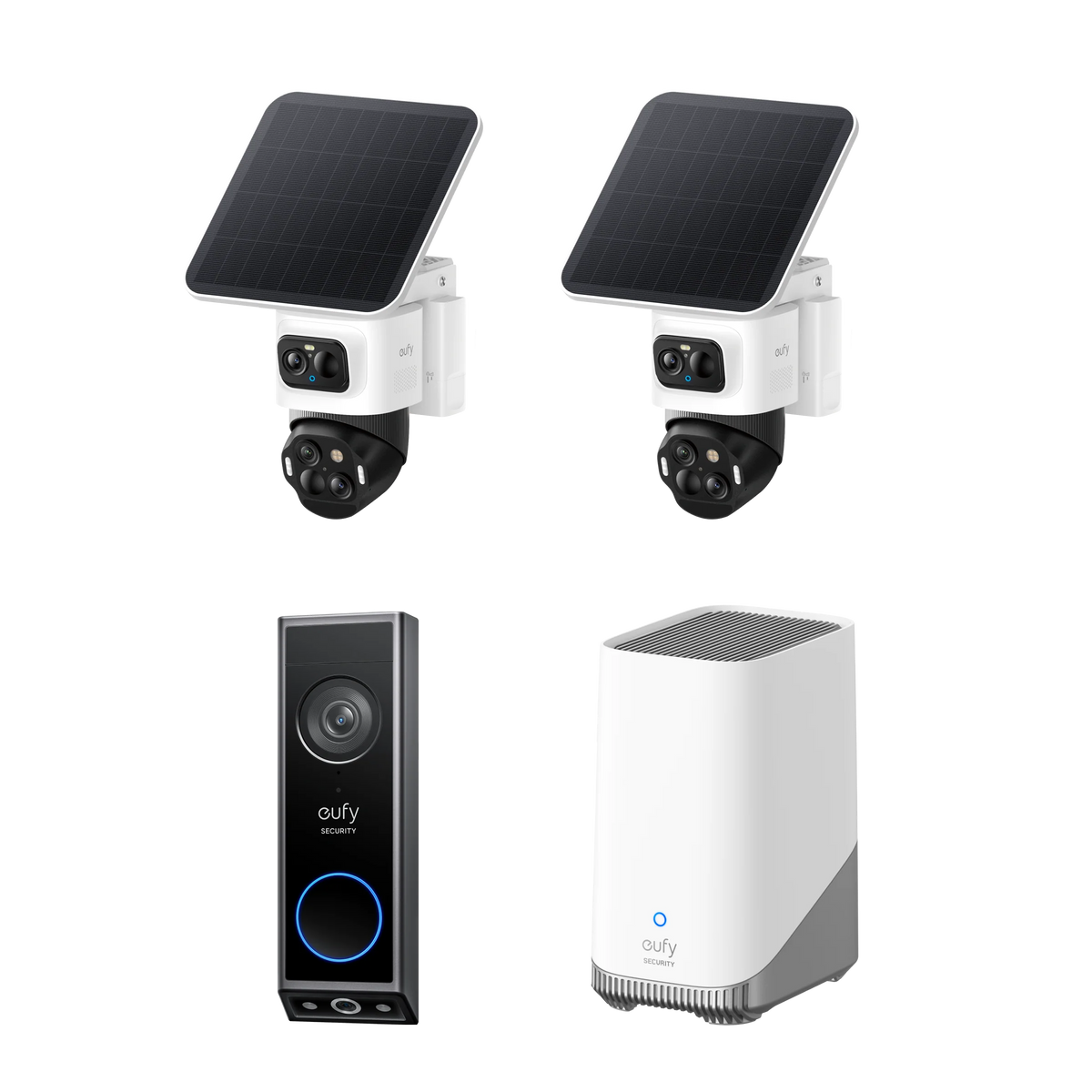 eufyCam S4 2-Kamera-Set + HomeBase™ 3 & Türklingel E340
