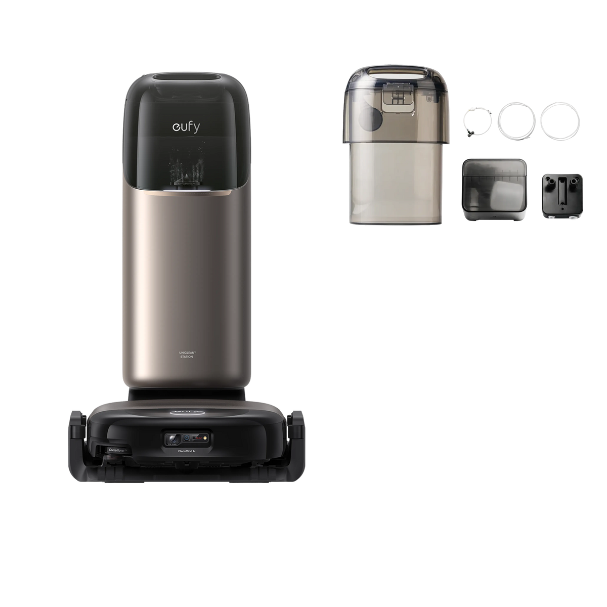 eufy Saug- und Wischroboter HydroJet S2+2 Automatisches Frisch- und Abwassermodul