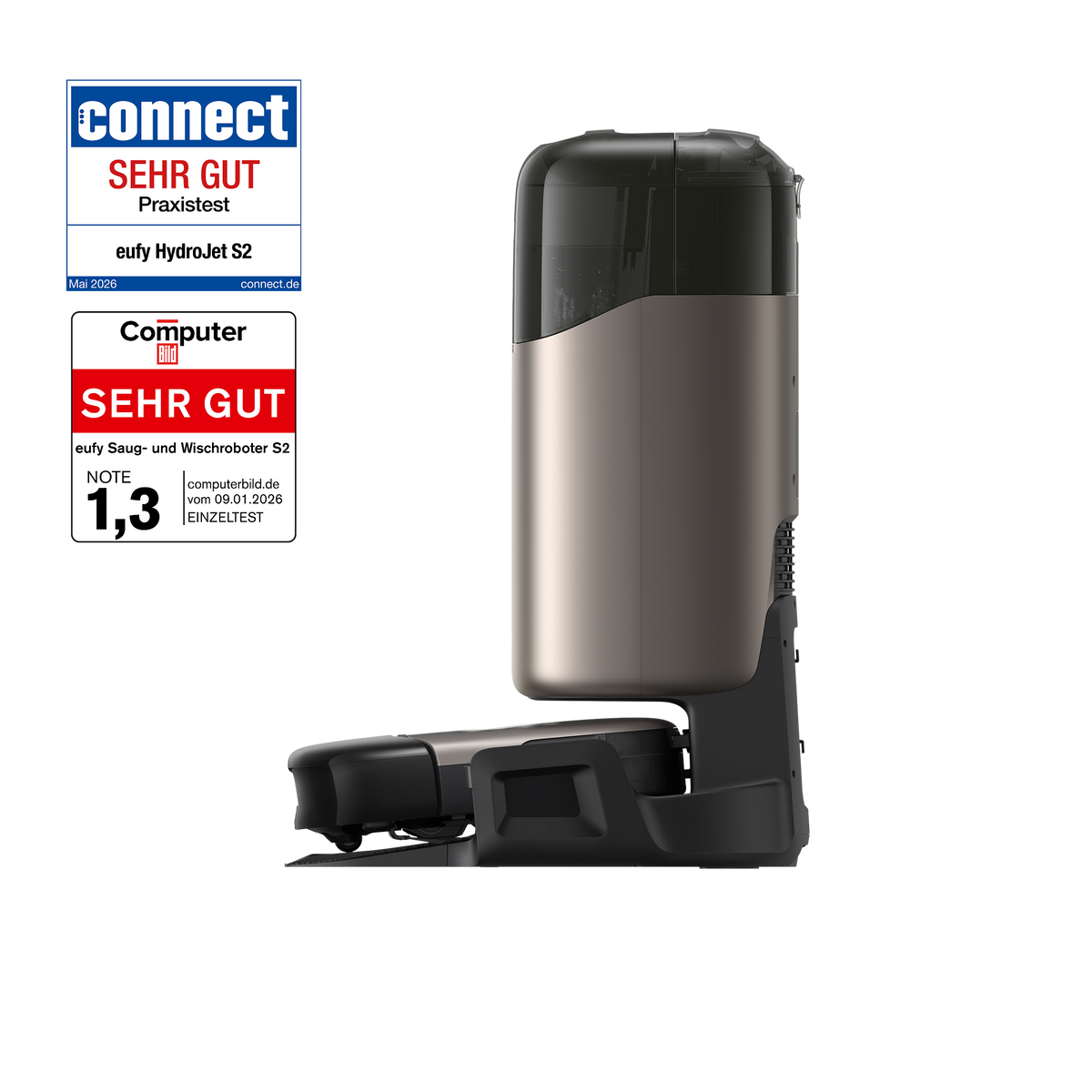 eufy Saug- und Wischroboter HydroJet S2