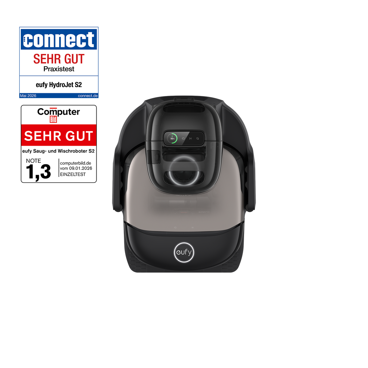 eufy Saug- und Wischroboter HydroJet S2