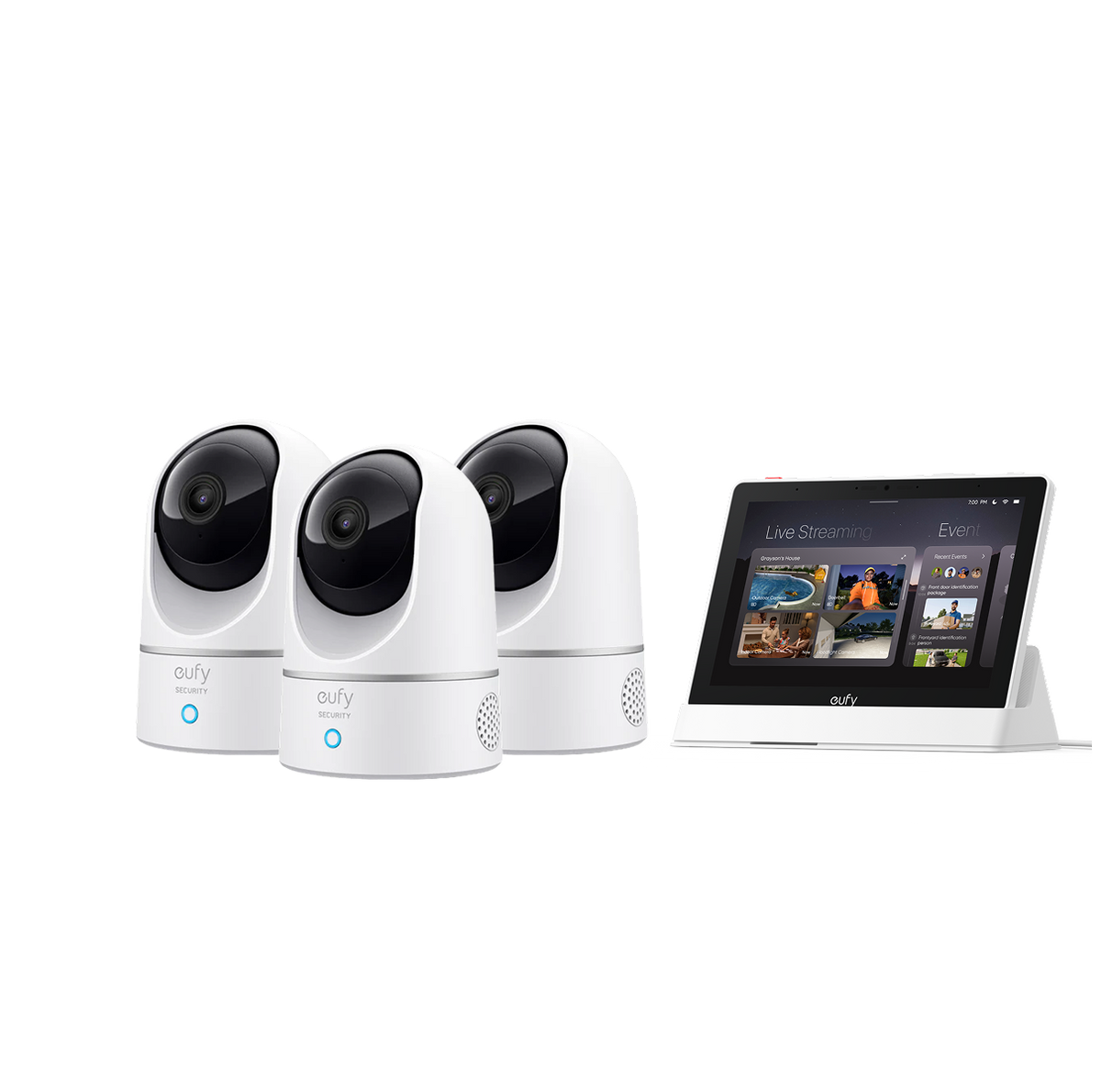 eufy Innenkamera E220 (3er-Set) mit Smart Display E10