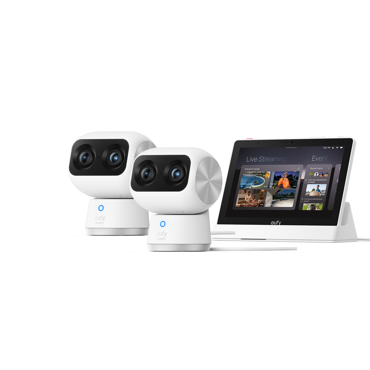 eufy Innenkamera S350 (2er-Set) mit Smart Display E10