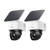 SoloCam S340 kabellose Überwachungskamera für Außen mit Doppelobjektiv und Solarpanel (Doppelpack)