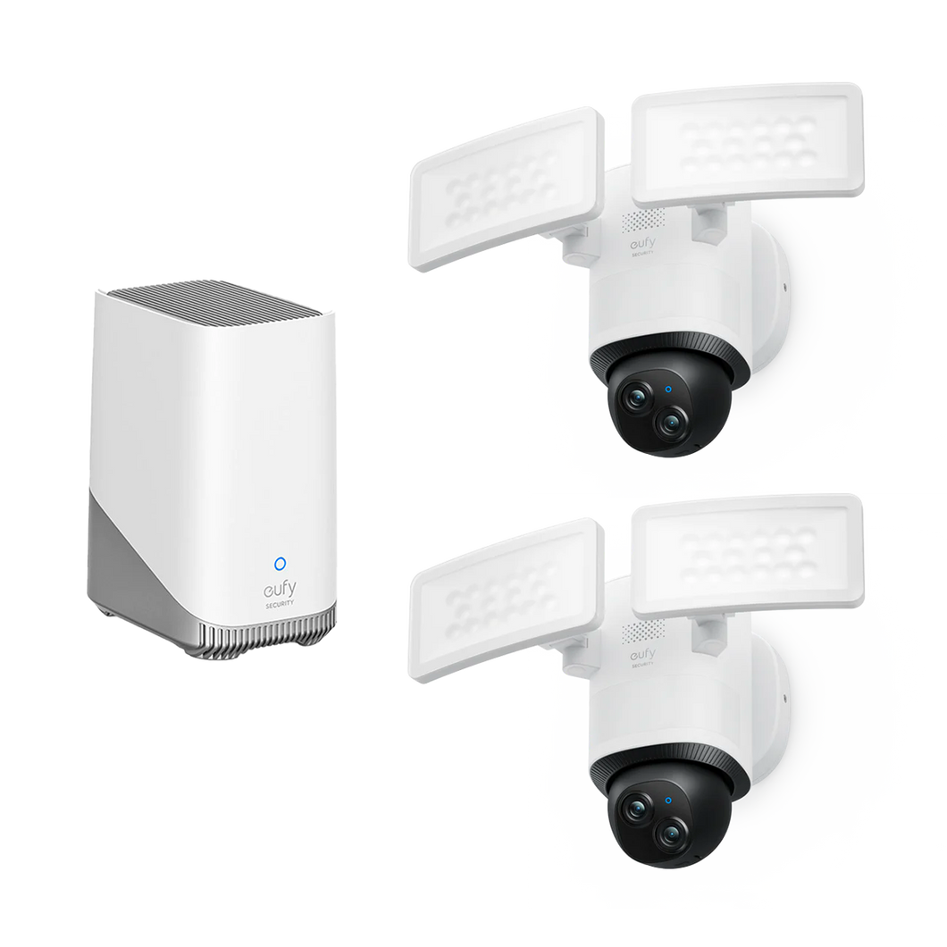 Floodlight Camera E340 (Doppelpack) + HomeBase S380