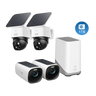 eufyCam S330 (eufyCam 3) + SoloCam S340 kabellose Überwachungskamera(Doppelpack)  + 1TB Festplatte