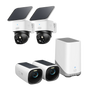 eufyCam S330 (eufyCam 3) + SoloCam S340 kabellose Überwachungskamera(Doppelpack)