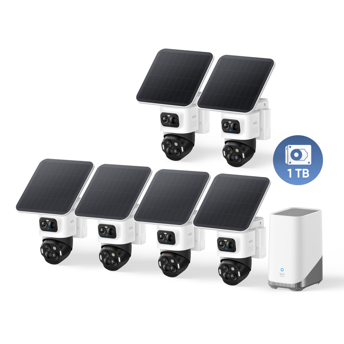 eufyCam S4 6-Kamera-Set mit HomeBase™ | 4K Bullet-PTZ Tracking System