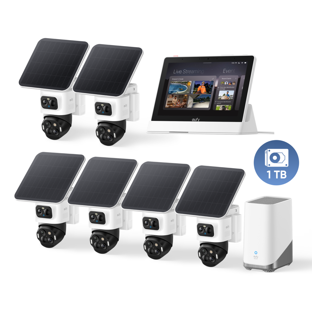 eufyCam S4 6-Kamera-Set mit HomeBase™ | 4K Bullet-PTZ Tracking System