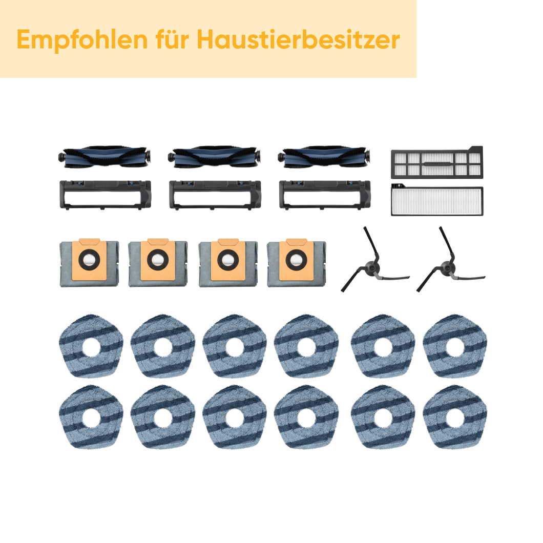 eufy X10 Pro Omni Abonnementservice für Zubehör, Zubehörset (Empfohlen für Haustierbesitzer)